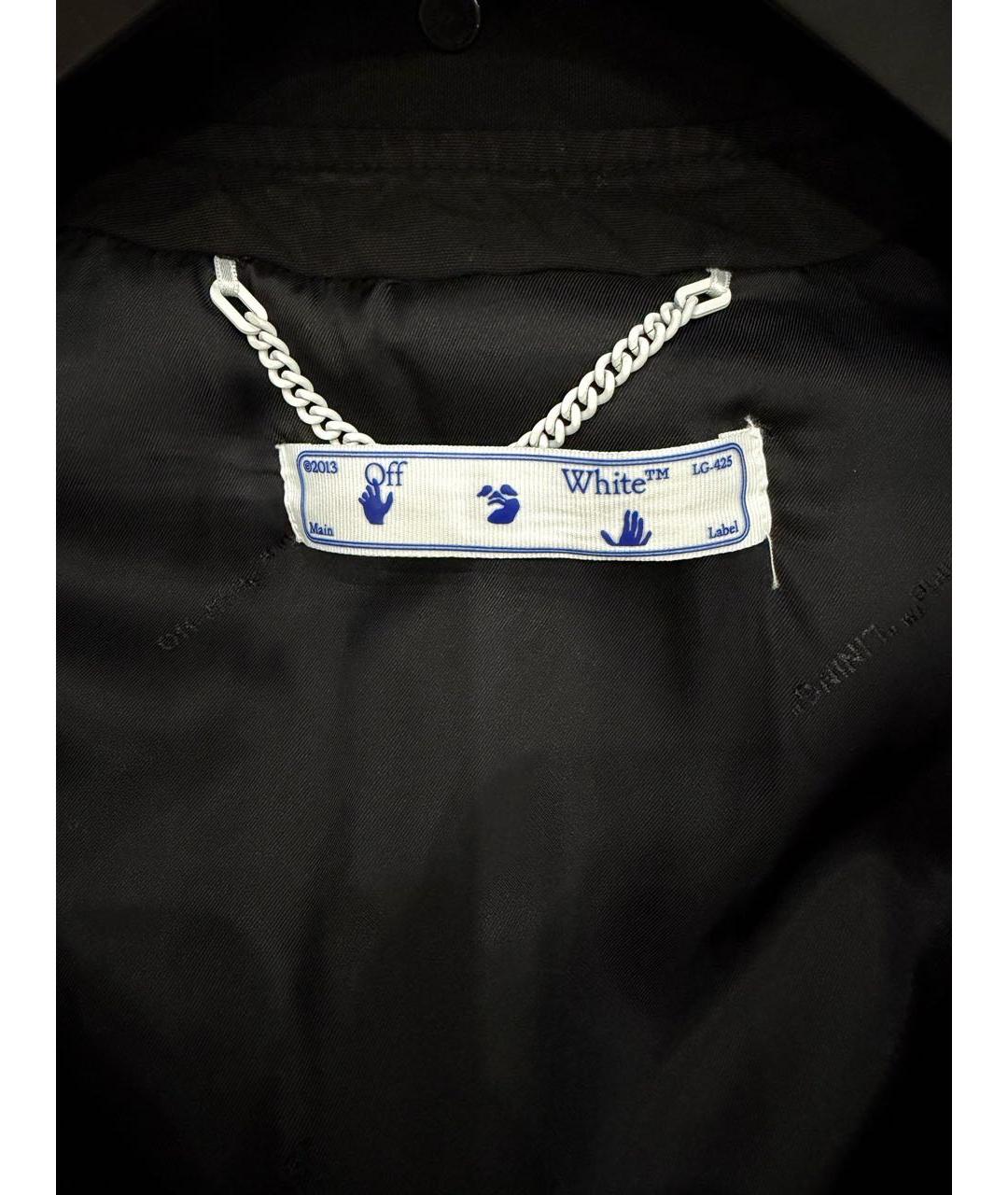 OFF-WHITE Черная хлопковая куртка, фото 4