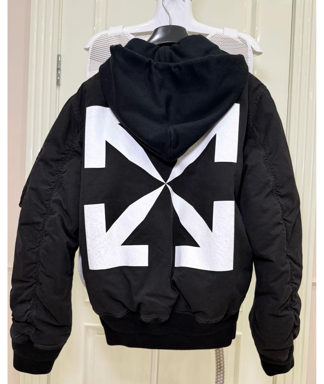 OFF-WHITE Черная хлопковая куртка, фото 3