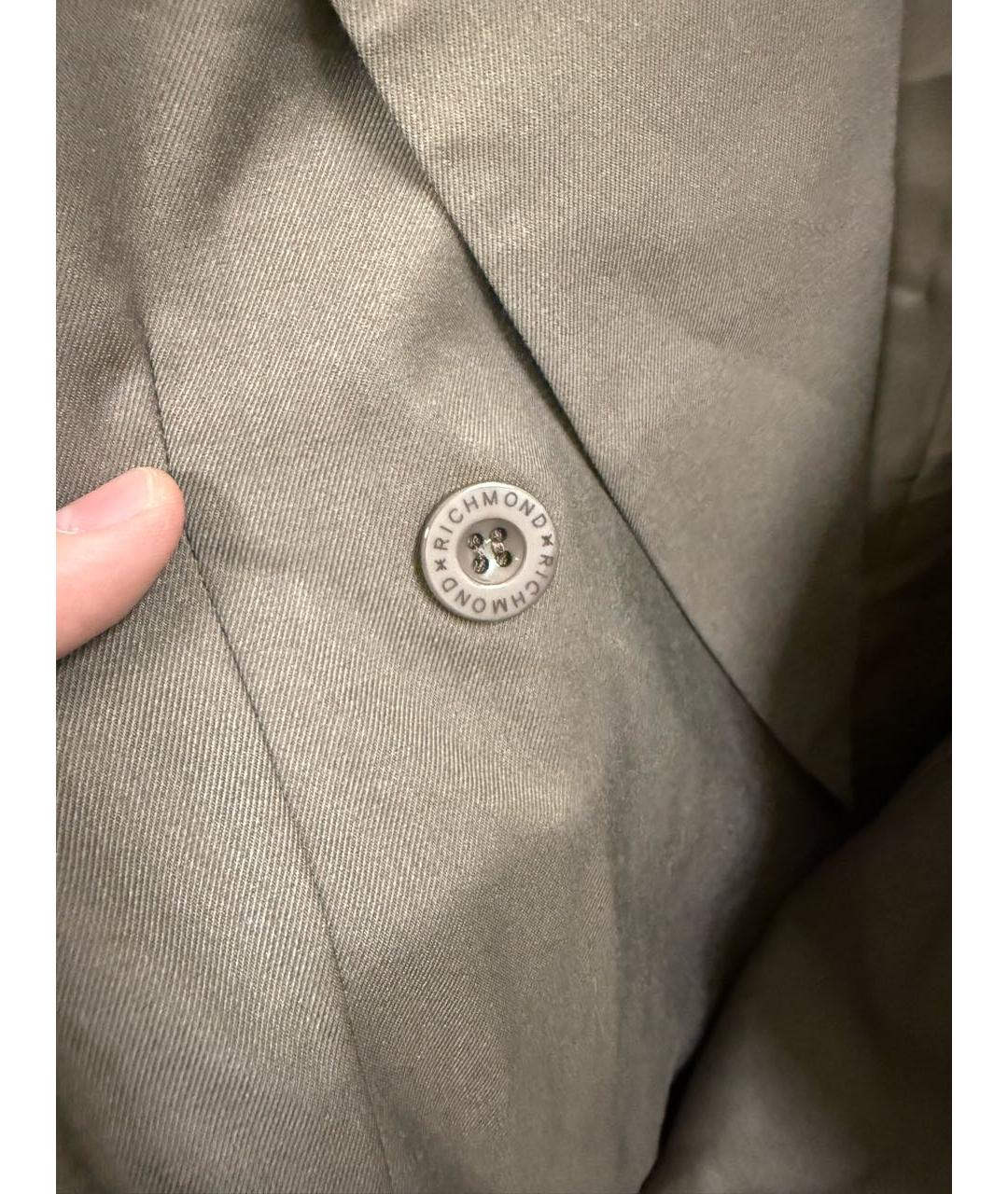 JOHN RICHMOND Бежевый полиэстеровый пиджак, фото 4