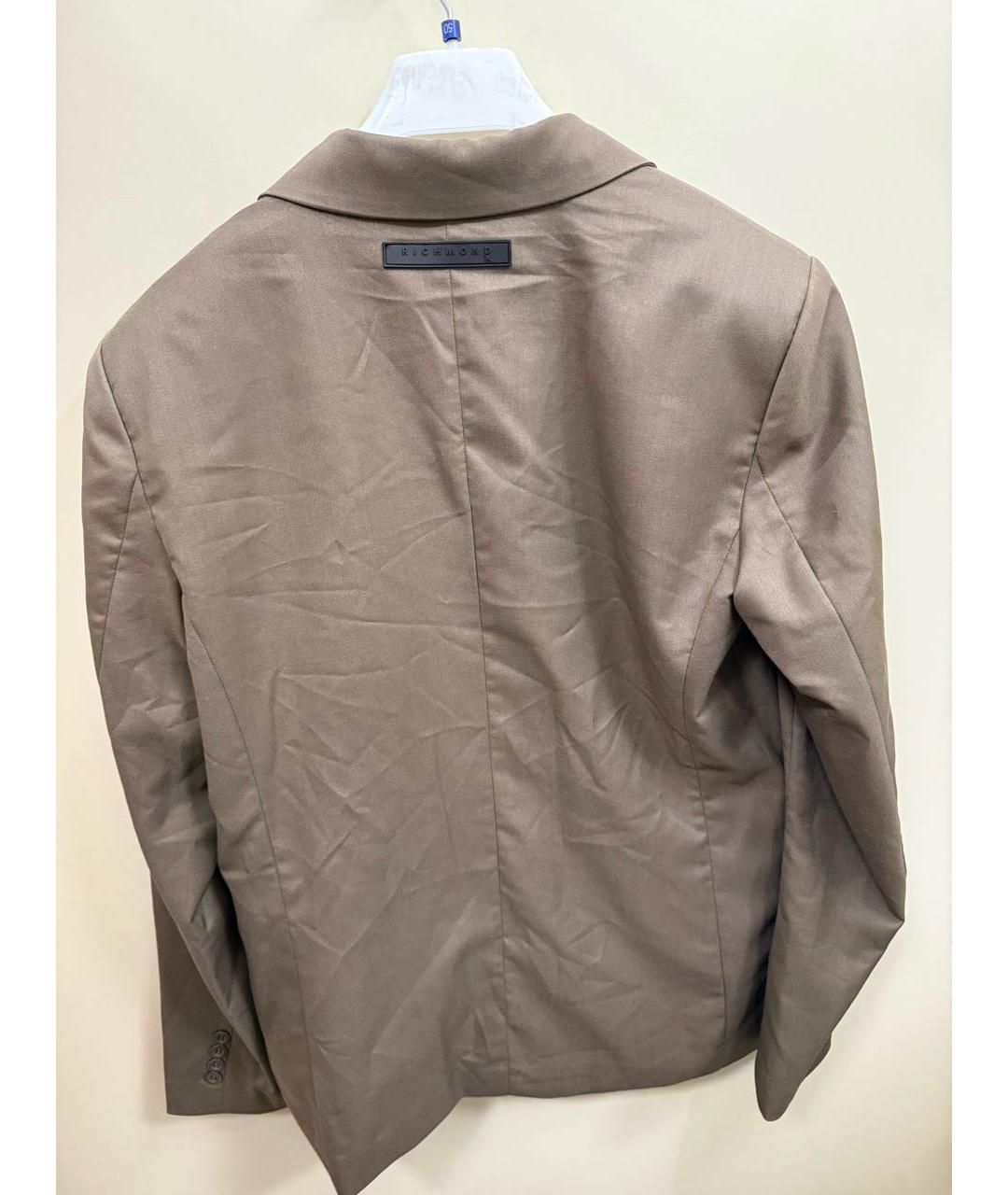 JOHN RICHMOND Бежевый полиэстеровый пиджак, фото 2