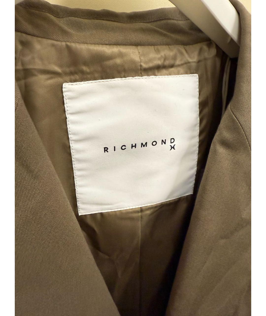 JOHN RICHMOND Бежевый полиэстеровый пиджак, фото 6