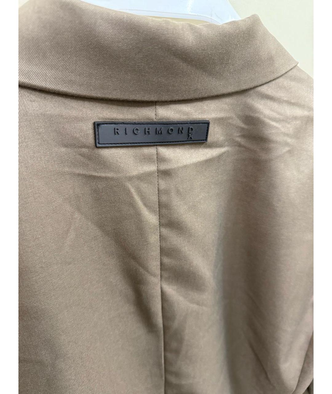 JOHN RICHMOND Бежевый полиэстеровый пиджак, фото 3