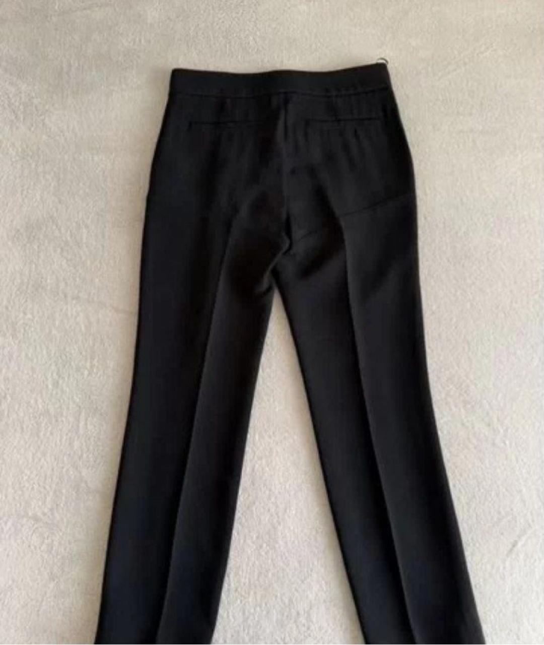 LOUIS VUITTON Черные шерстяные брюки узкие, фото 2