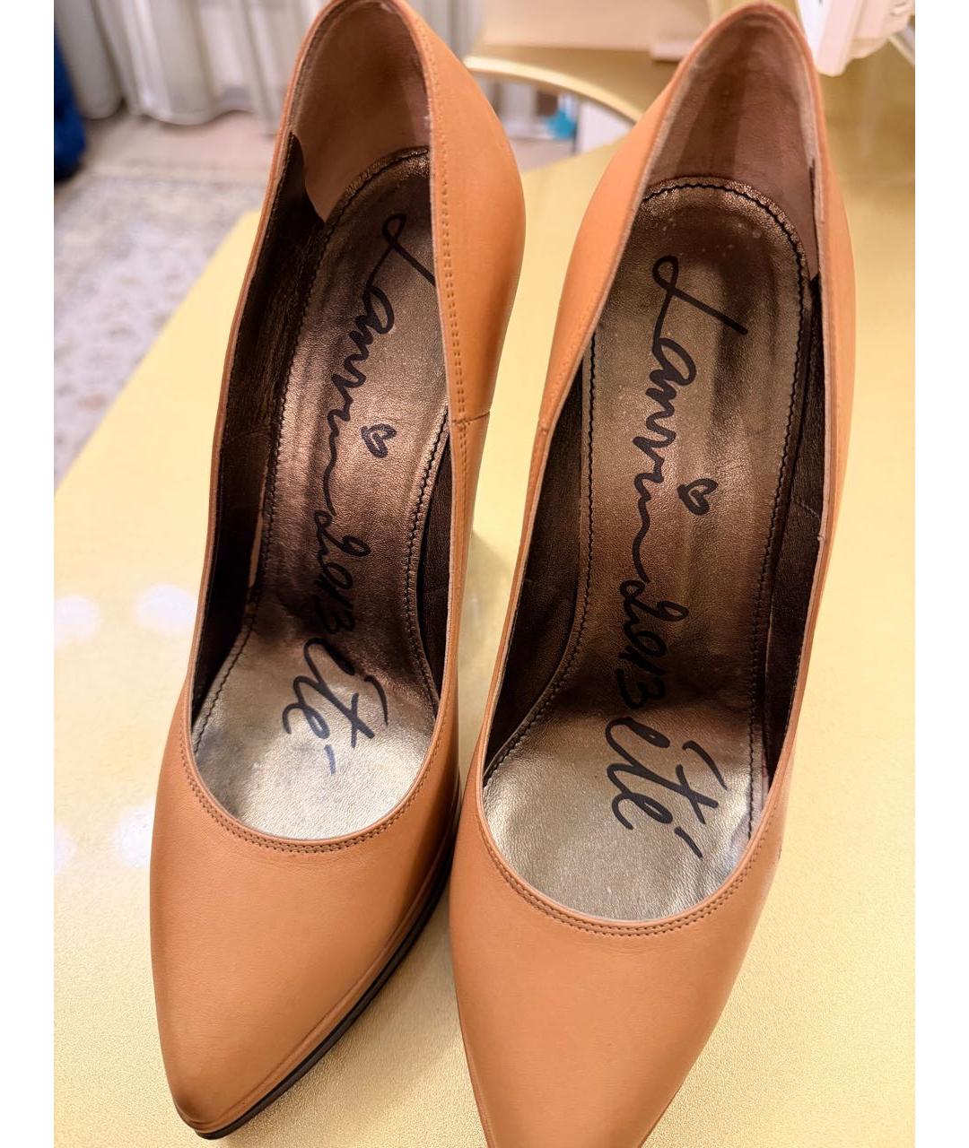 LANVIN Коричневые кожаные туфли, фото 3