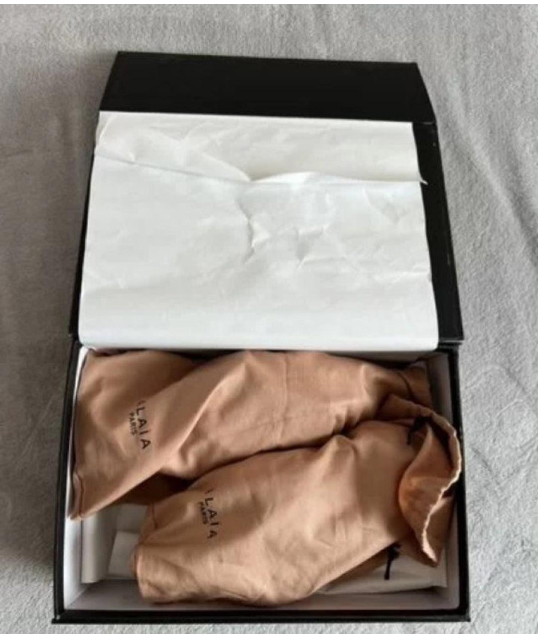 ALAIA Черные замшевые босоножки, фото 7