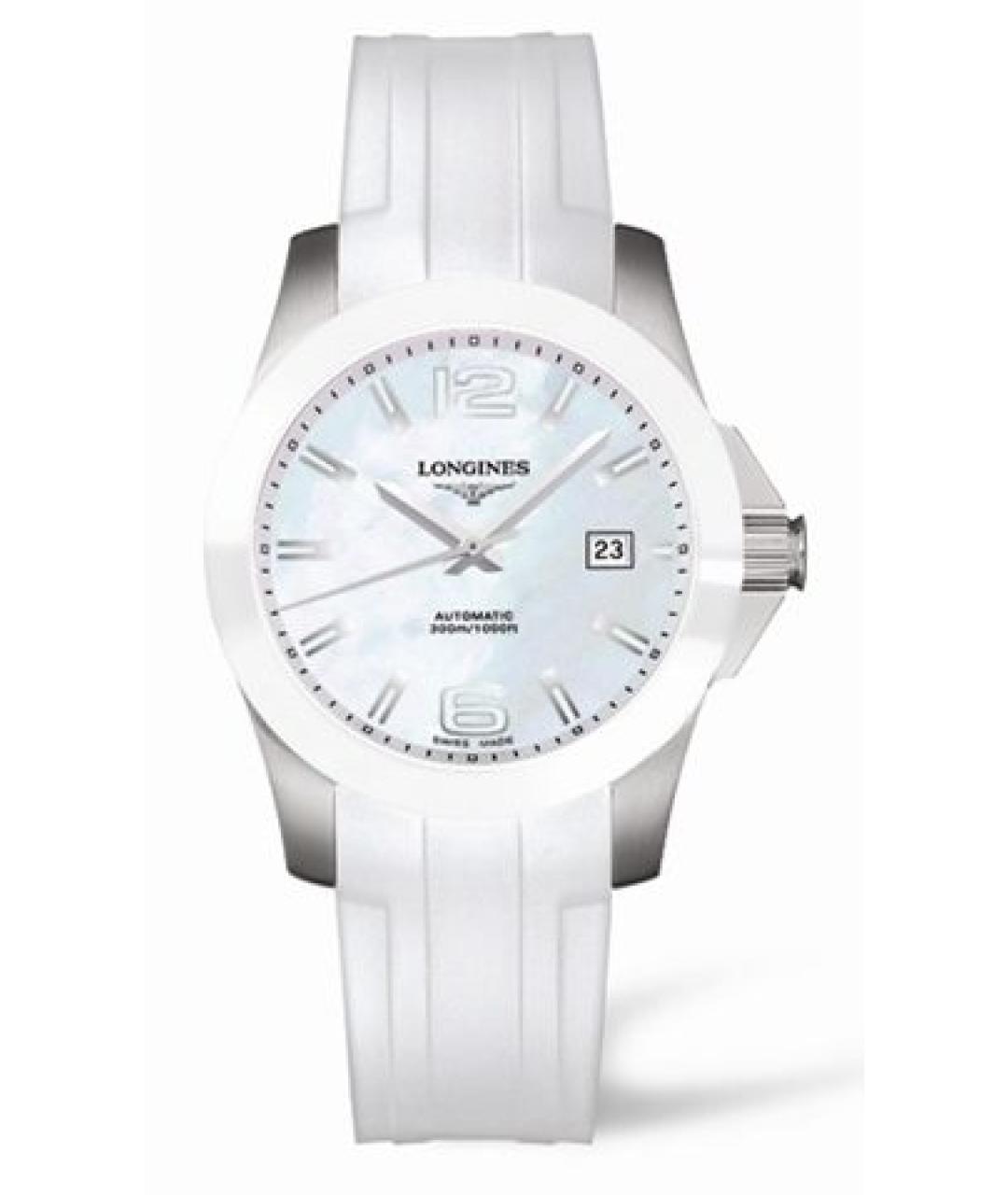 LONGINES Белые металлические часы, фото 7