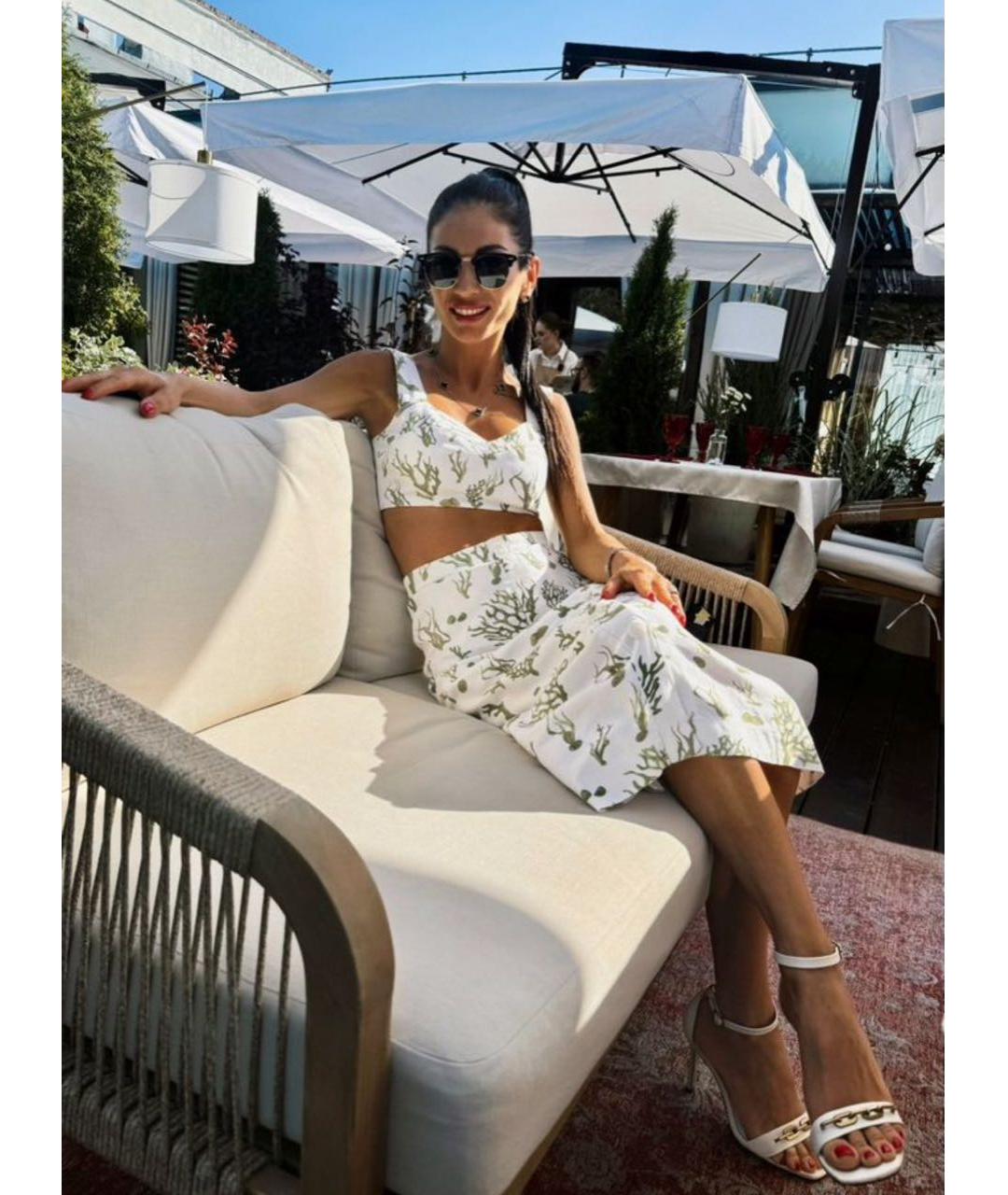 12 STOREEZ Белый хлопковый костюм с юбками, фото 7