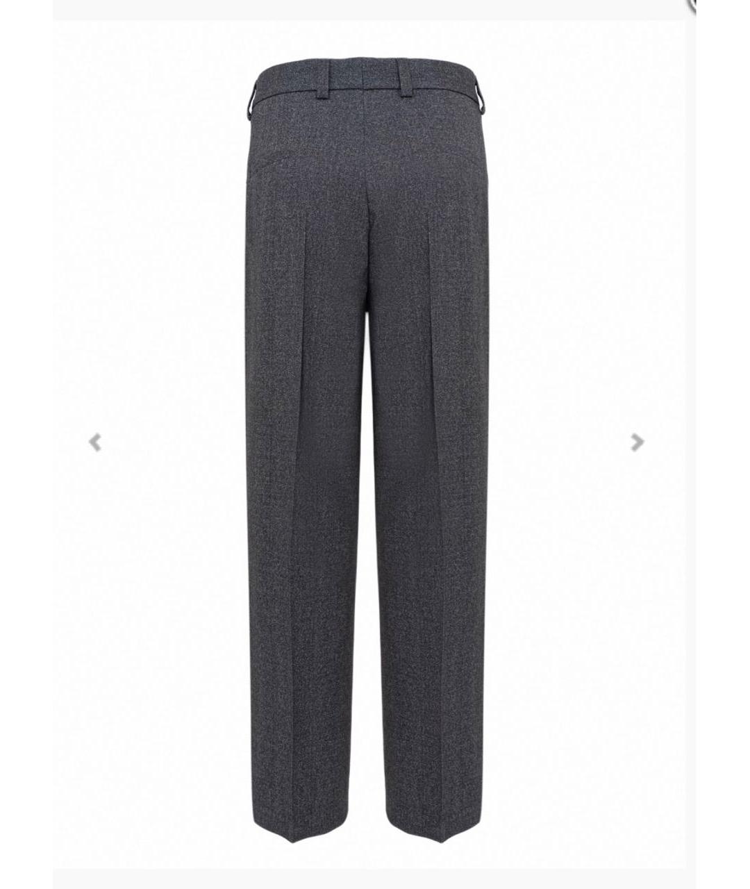 HUGO BOSS Антрацитовые шерстяные классические брюки, фото 2