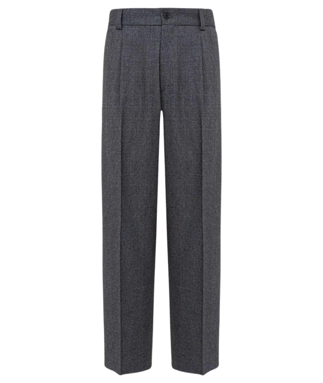 HUGO BOSS Антрацитовые шерстяные классические брюки, фото 1