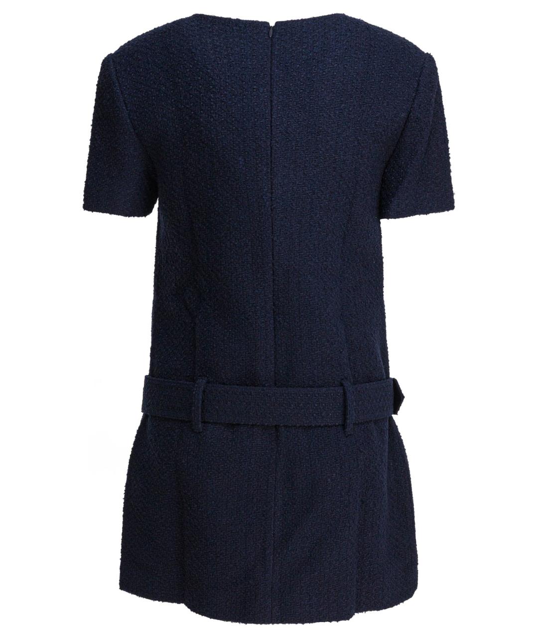 SELF-PORTRAIT Синее полиэстеровое повседневное платье, фото 2