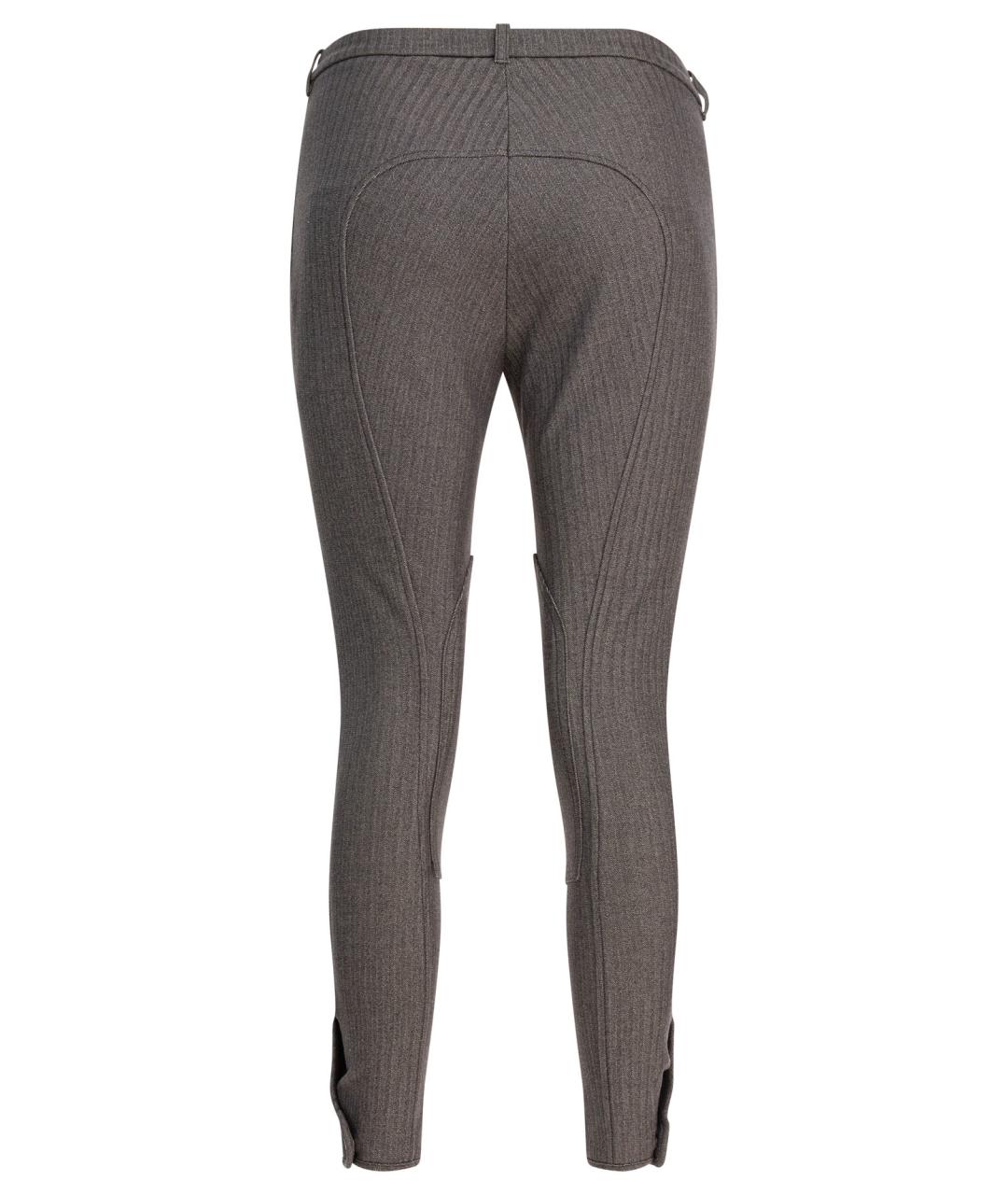 BURBERRY Коричневые хлопковые брюки узкие, фото 2