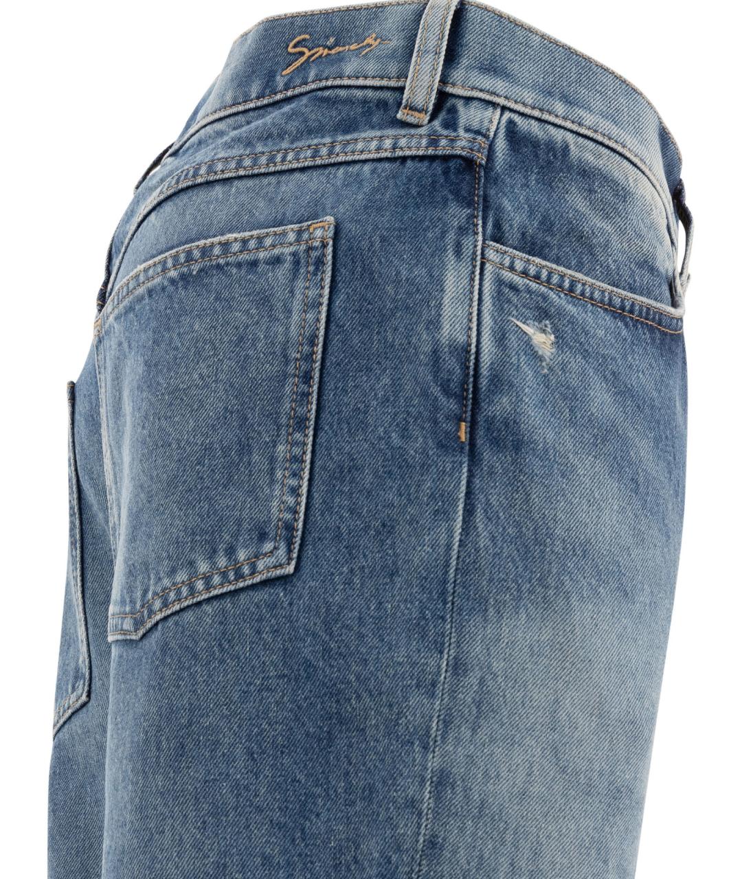 GIVENCHY Голубые прямые джинсы, фото 4