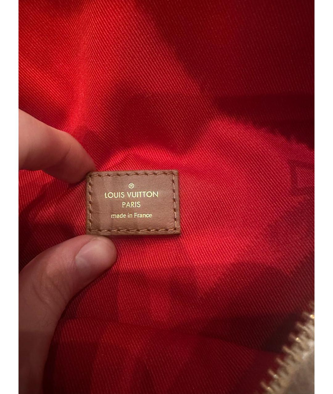 LOUIS VUITTON Бежевая меховая поясная сумка, фото 3