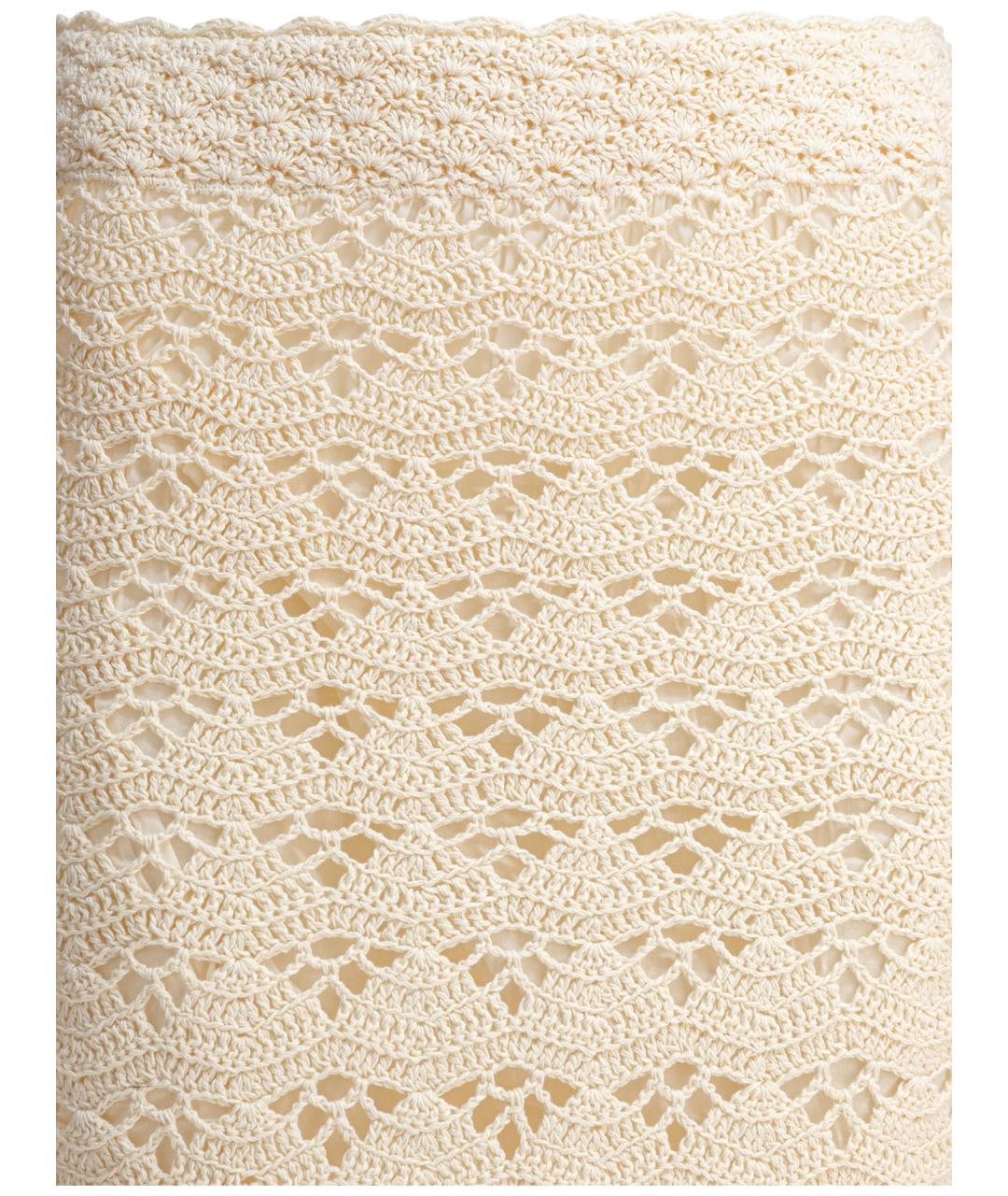 ZIMMERMANN Бежевая хлопковая юбка миди, фото 3