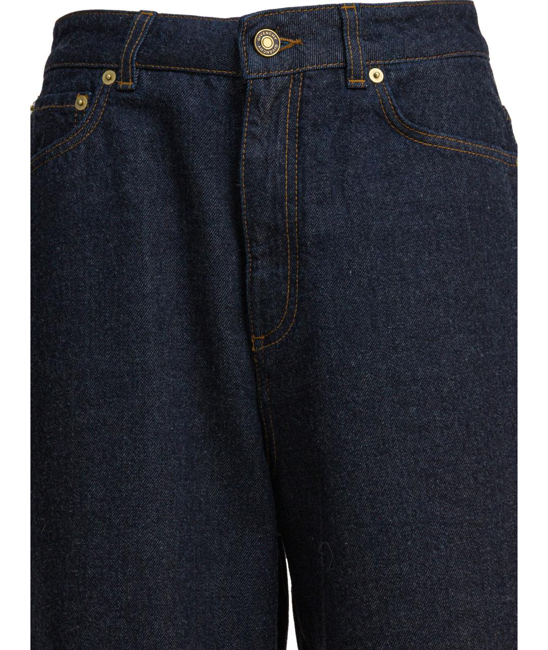 GIVENCHY Синие хлопковые прямые джинсы, фото 3