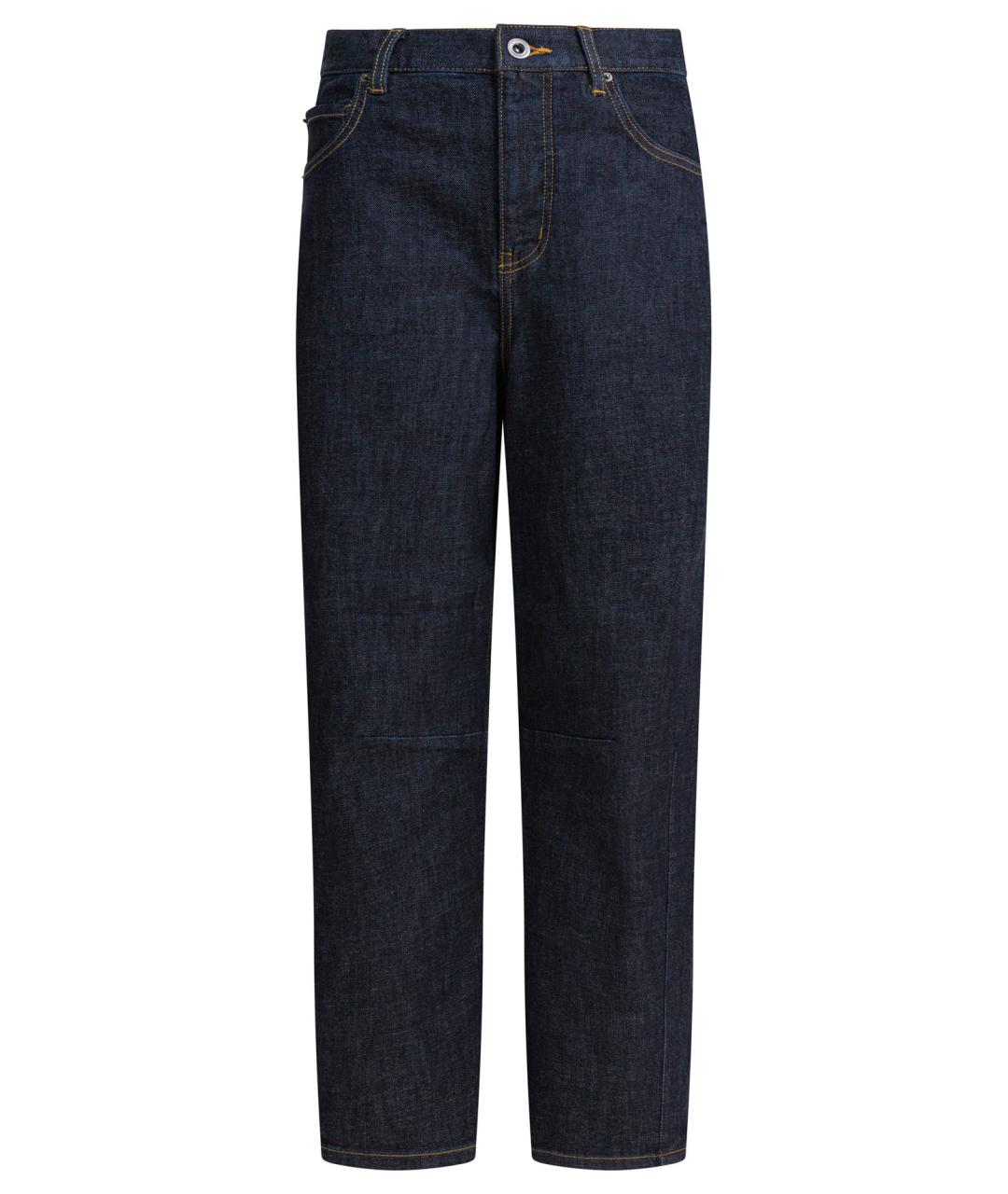 SELF-PORTRAIT Синие хлопковые прямые джинсы, фото 1