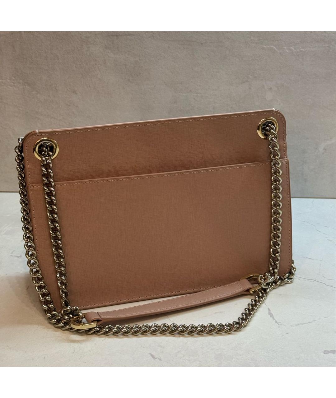 FURLA Розовая сумка через плечо из искусственной кожи, фото 3