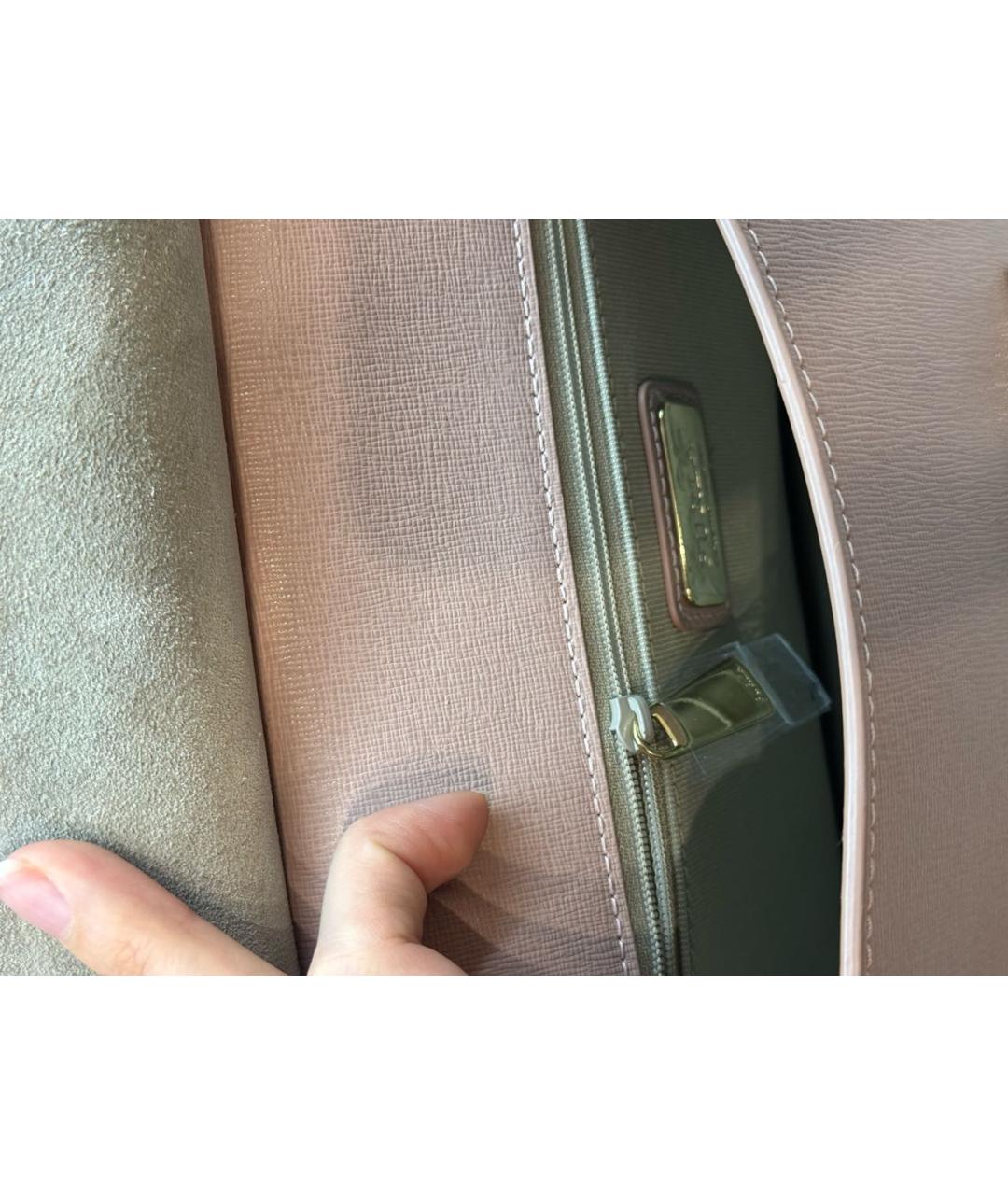 FURLA Розовая сумка через плечо из искусственной кожи, фото 4