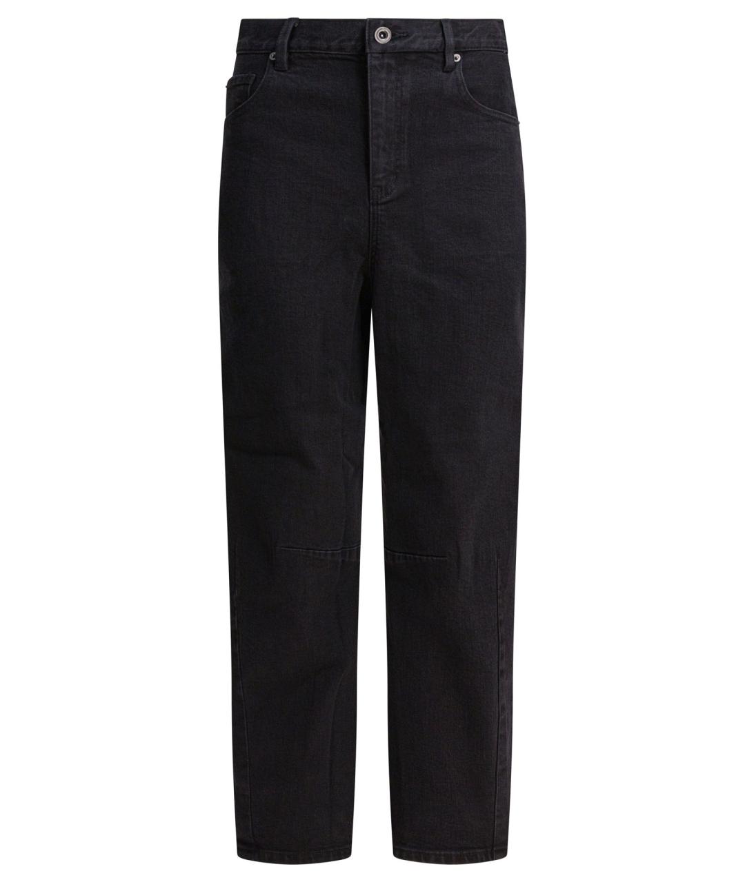 SELF-PORTRAIT Черные хлопковые прямые джинсы, фото 1