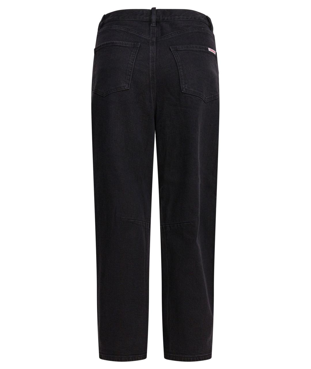 SELF-PORTRAIT Черные хлопковые прямые джинсы, фото 2