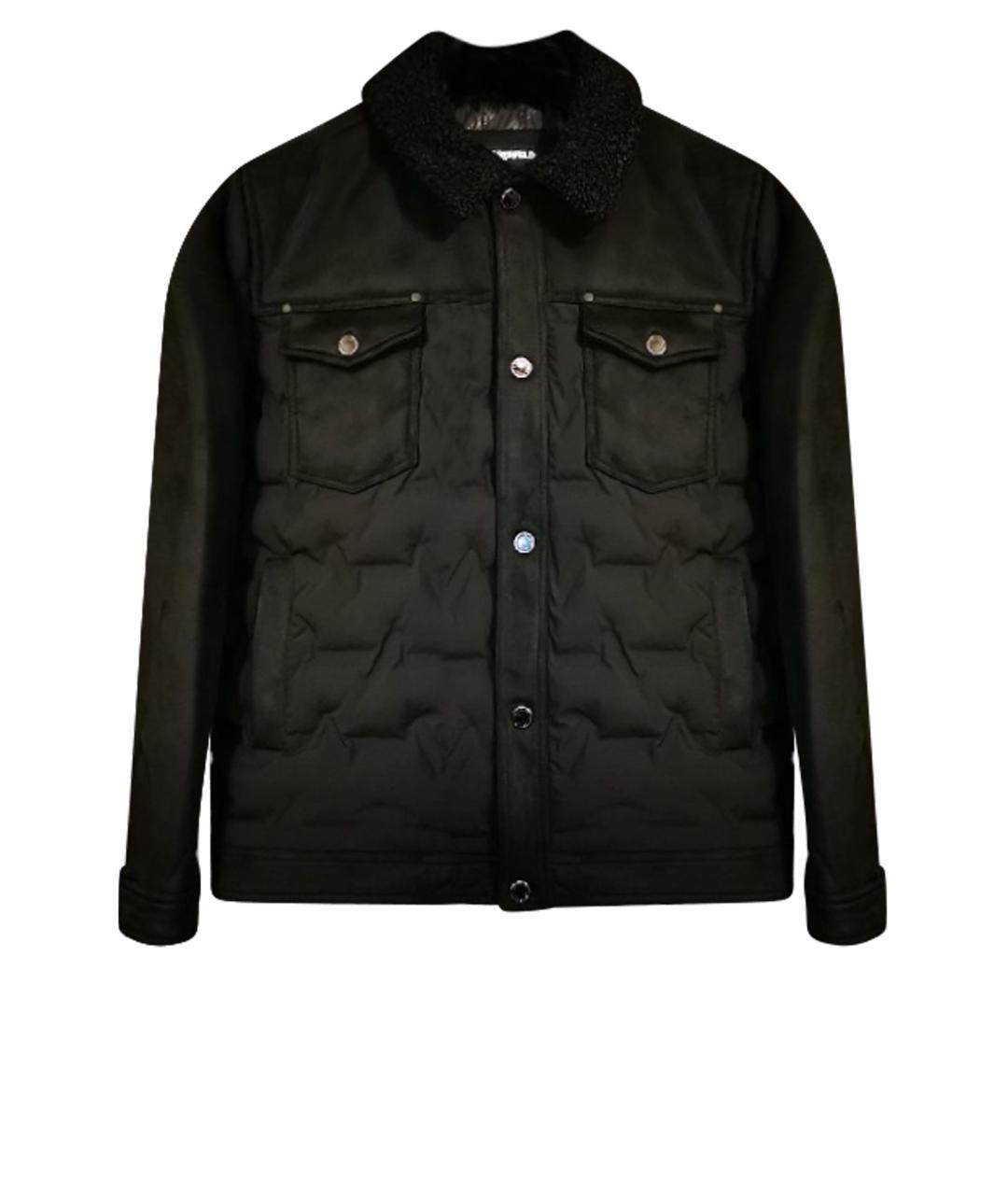 KARL LAGERFELD Черная полиэстеровая куртка, фото 1