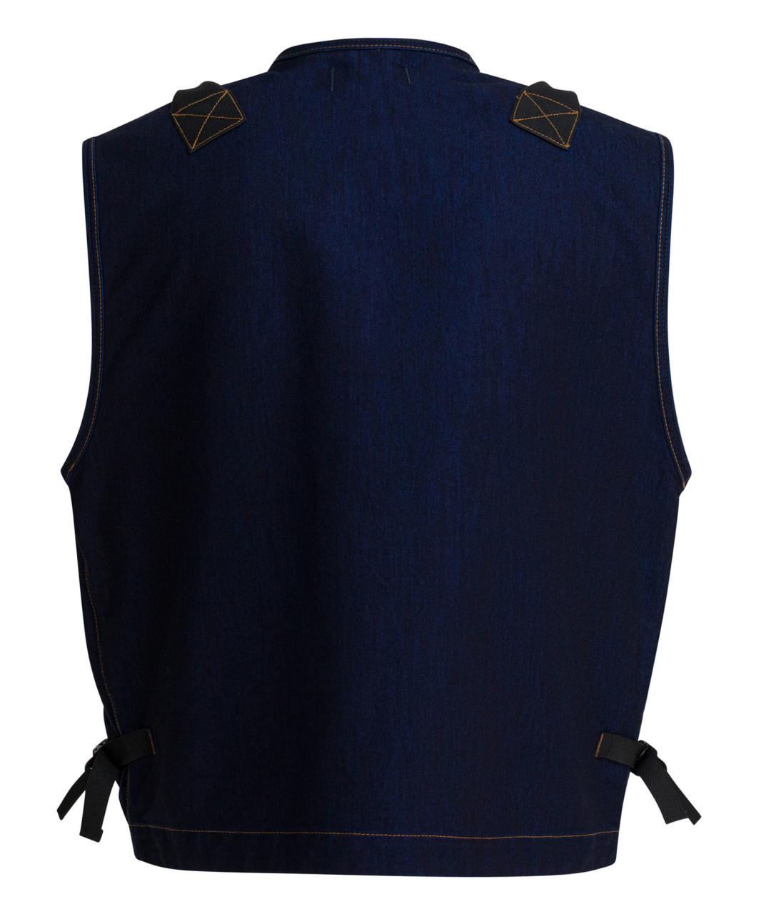 STONE ISLAND Синий хлопковый жилет, фото 2