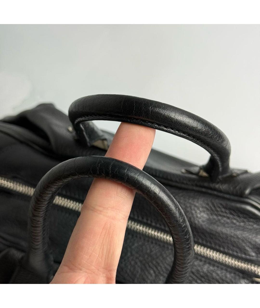 VIVIENNE WESTWOOD Черная сумка с короткими ручками из искусственной кожи, фото 3
