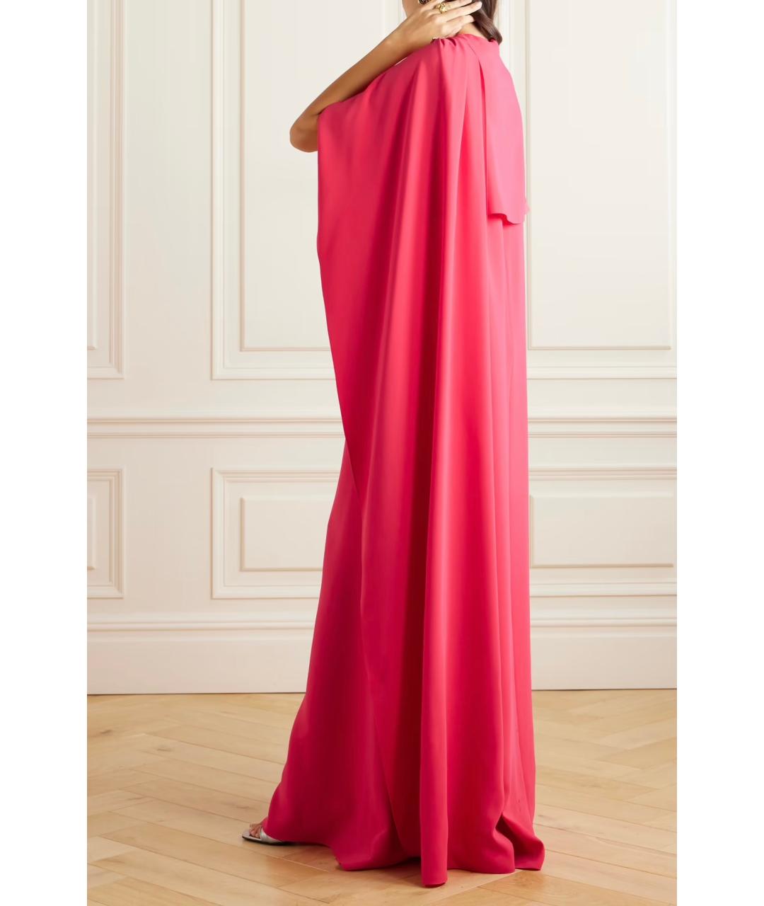 OSCAR DE LA RENTA Красное шерстяное коктейльное платье, фото 3