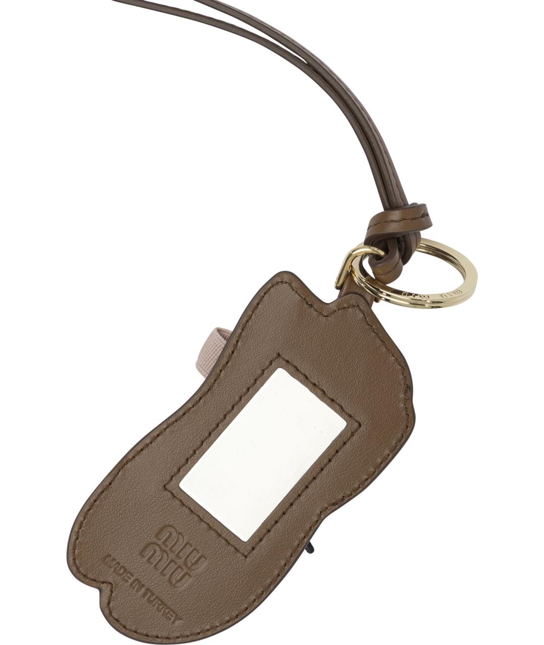 MIU MIU Розовый брелок, фото 2