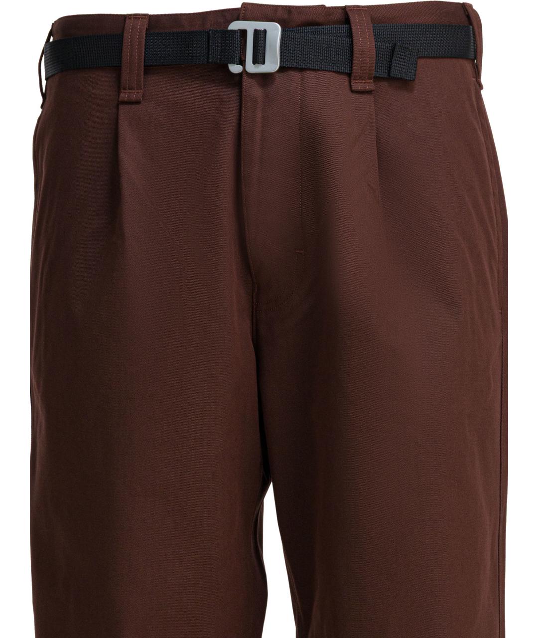 STONE ISLAND Бордовые хлопковые повседневные брюки, фото 3