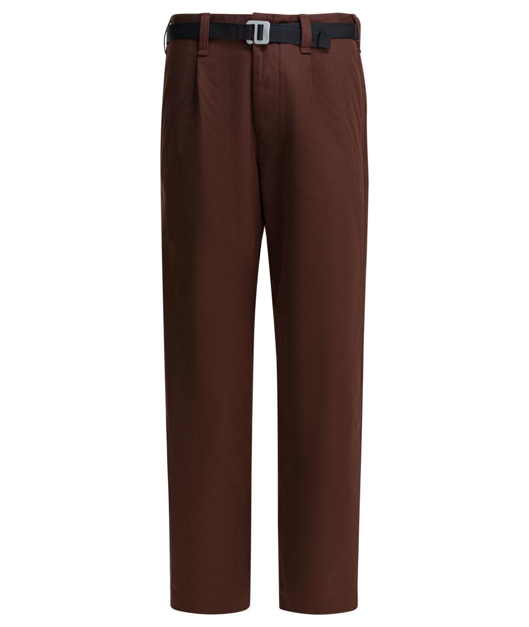 STONE ISLAND Бордовые хлопковые повседневные брюки, фото 1