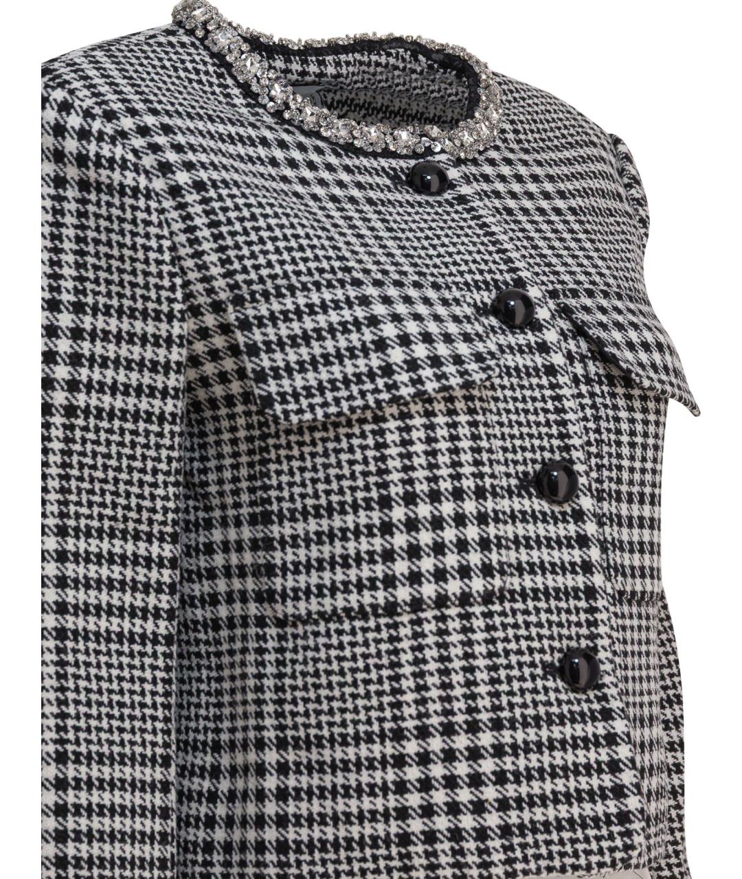 SELF-PORTRAIT Серый шерстяной жакет/пиджак, фото 4