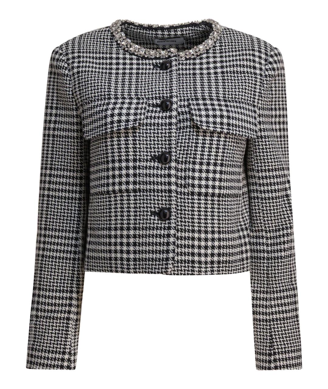 SELF-PORTRAIT Серый шерстяной жакет/пиджак, фото 1