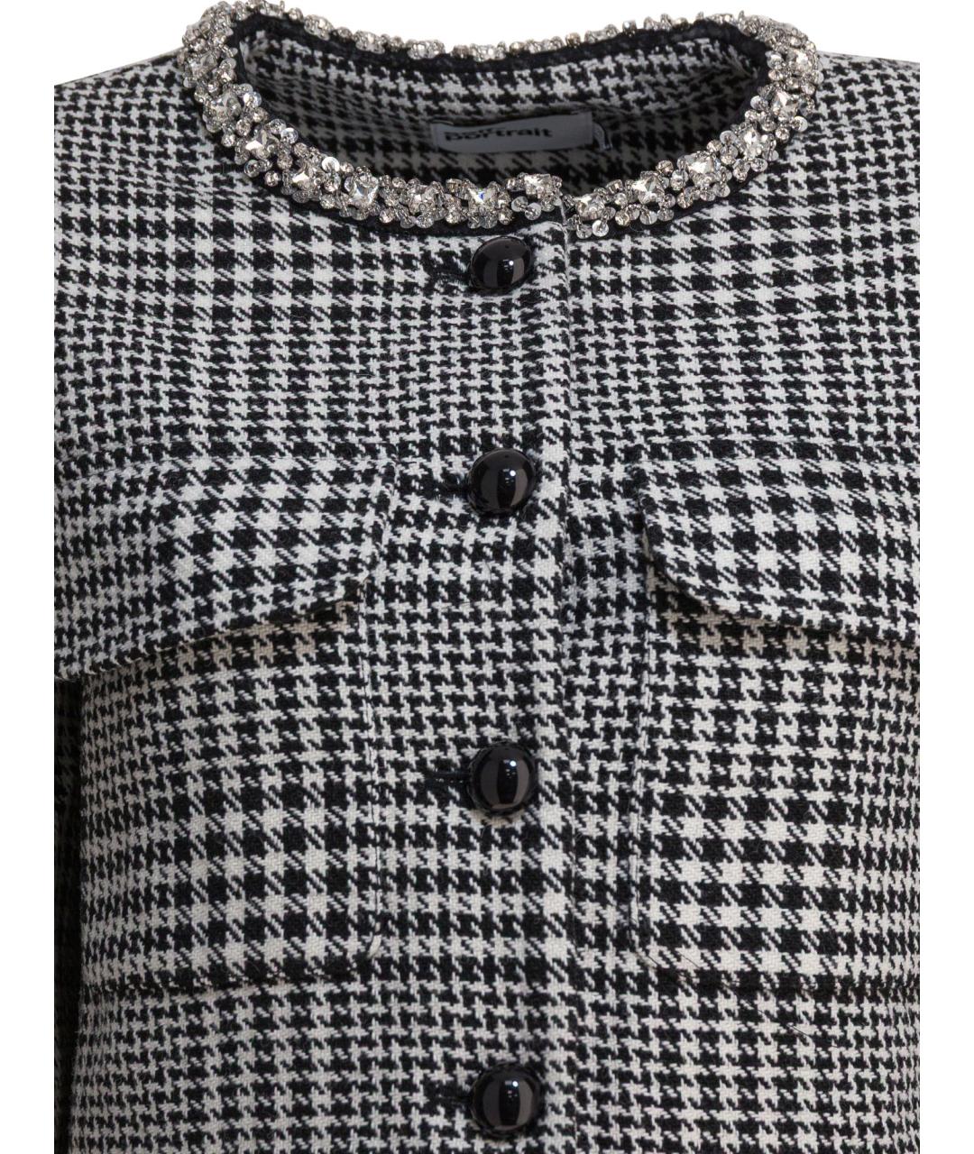 SELF-PORTRAIT Серый шерстяной жакет/пиджак, фото 3