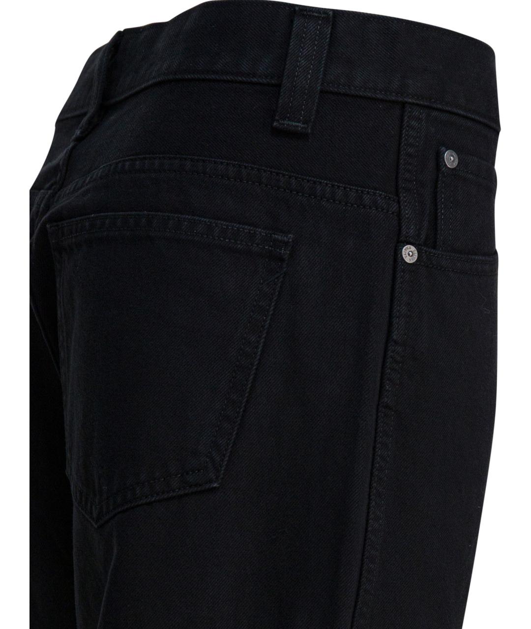 KHAITE Черные хлопковые прямые джинсы, фото 4