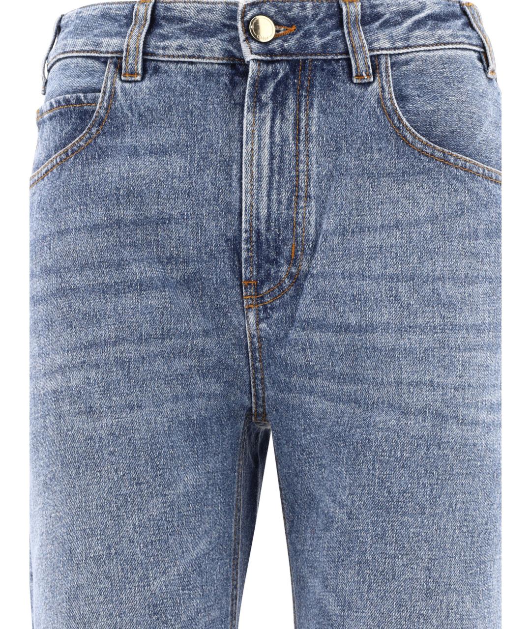 CHLOE Голубые прямые джинсы, фото 3