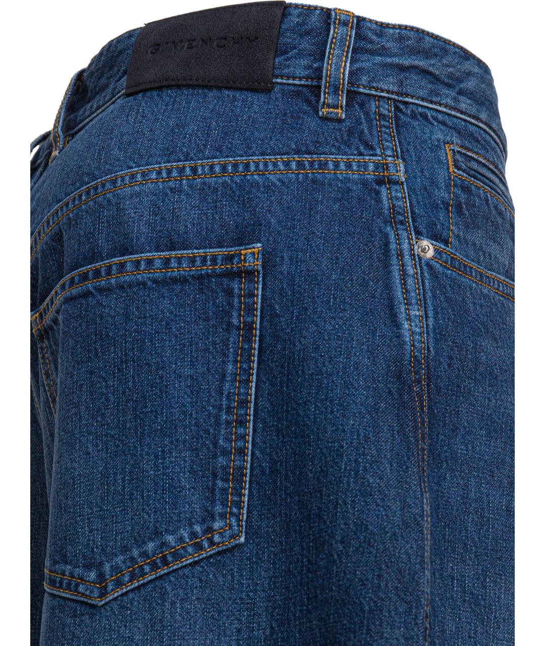 GIVENCHY Синие хлопковые прямые джинсы, фото 4