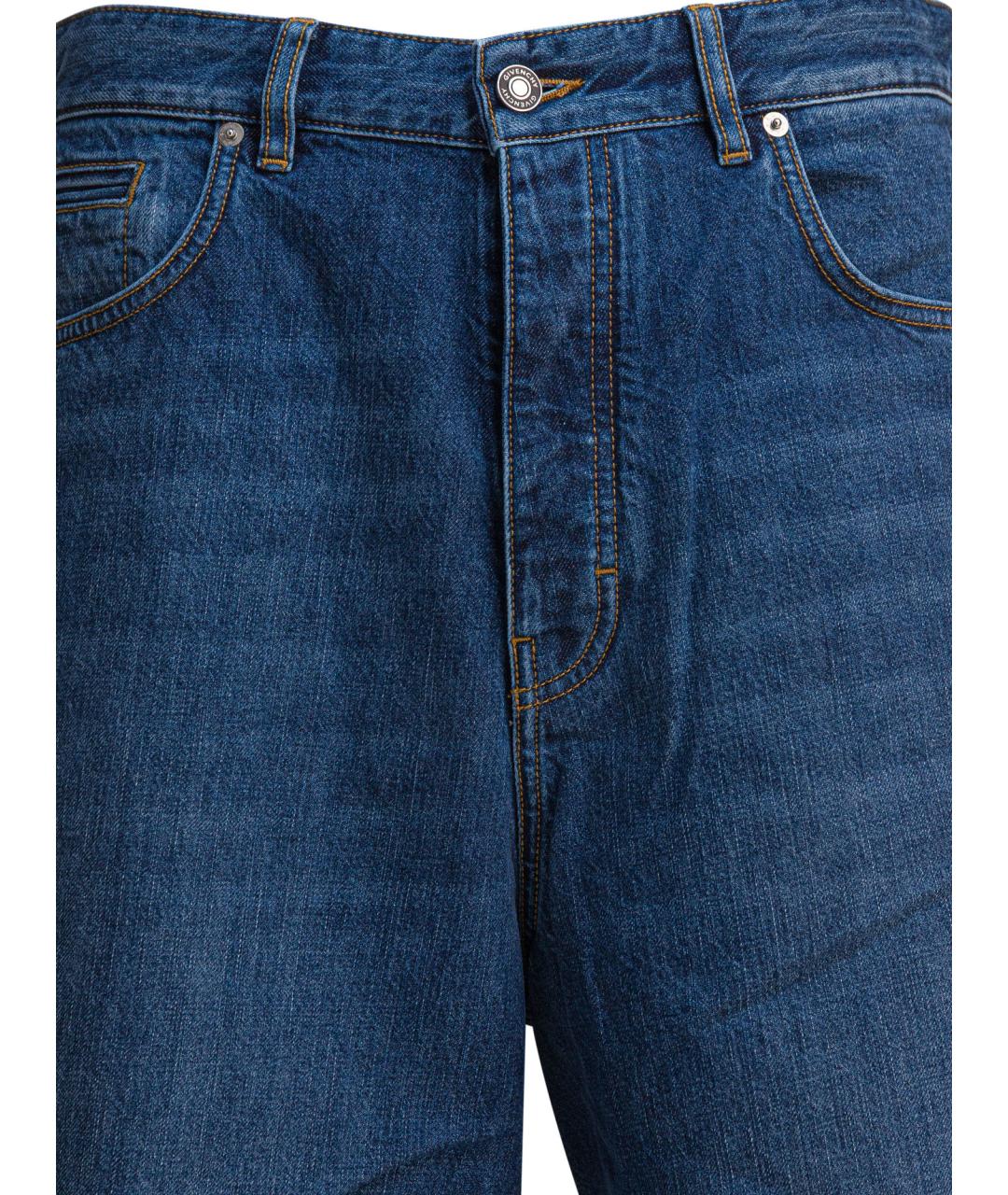 GIVENCHY Синие хлопковые прямые джинсы, фото 3