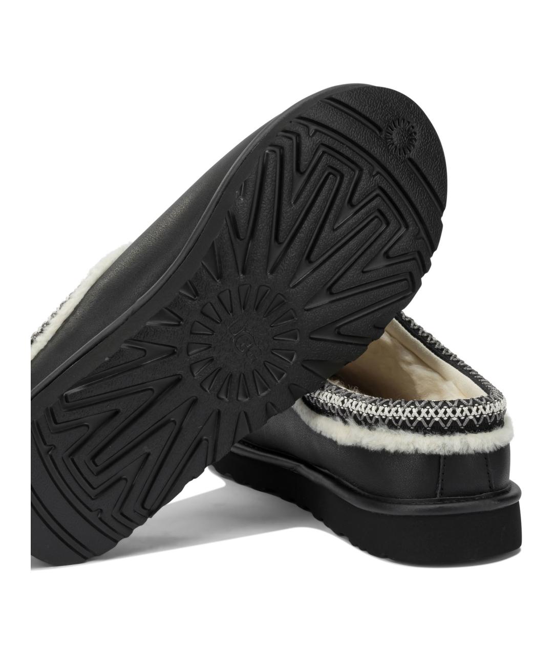 UGG AUSTRALIA Черные кожаные низкие ботинки, фото 5