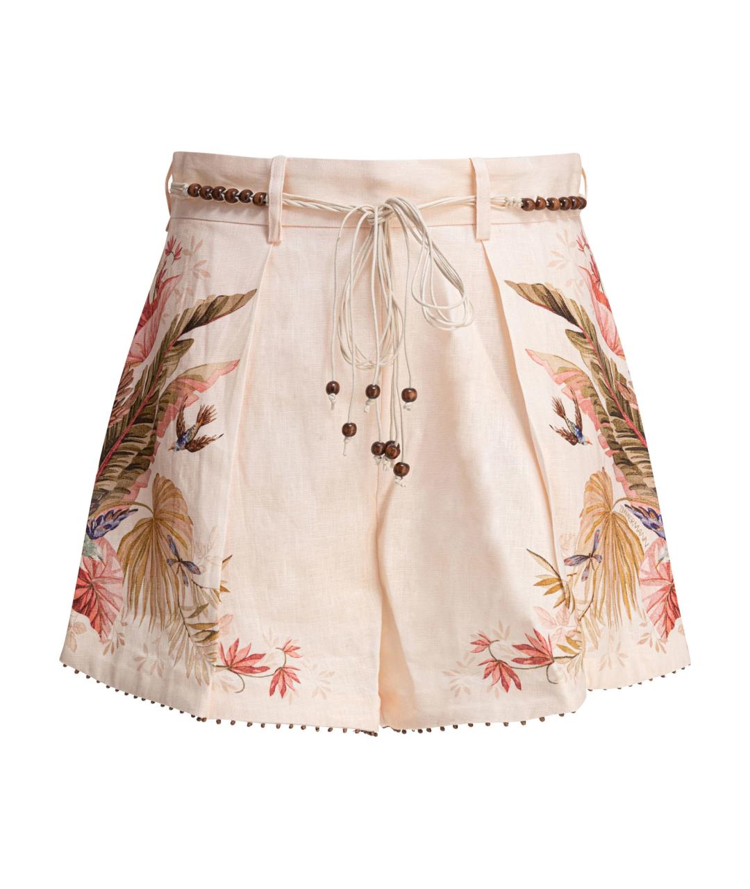 ZIMMERMANN Мульти льняные шорты, фото 1