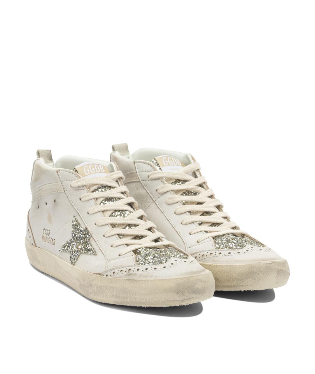 GOLDEN GOOSE DELUXE BRAND Белые кожаные кеды, фото 2