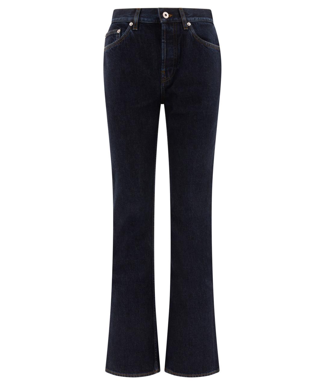 BURBERRY Синие хлопковые прямые джинсы, фото 1