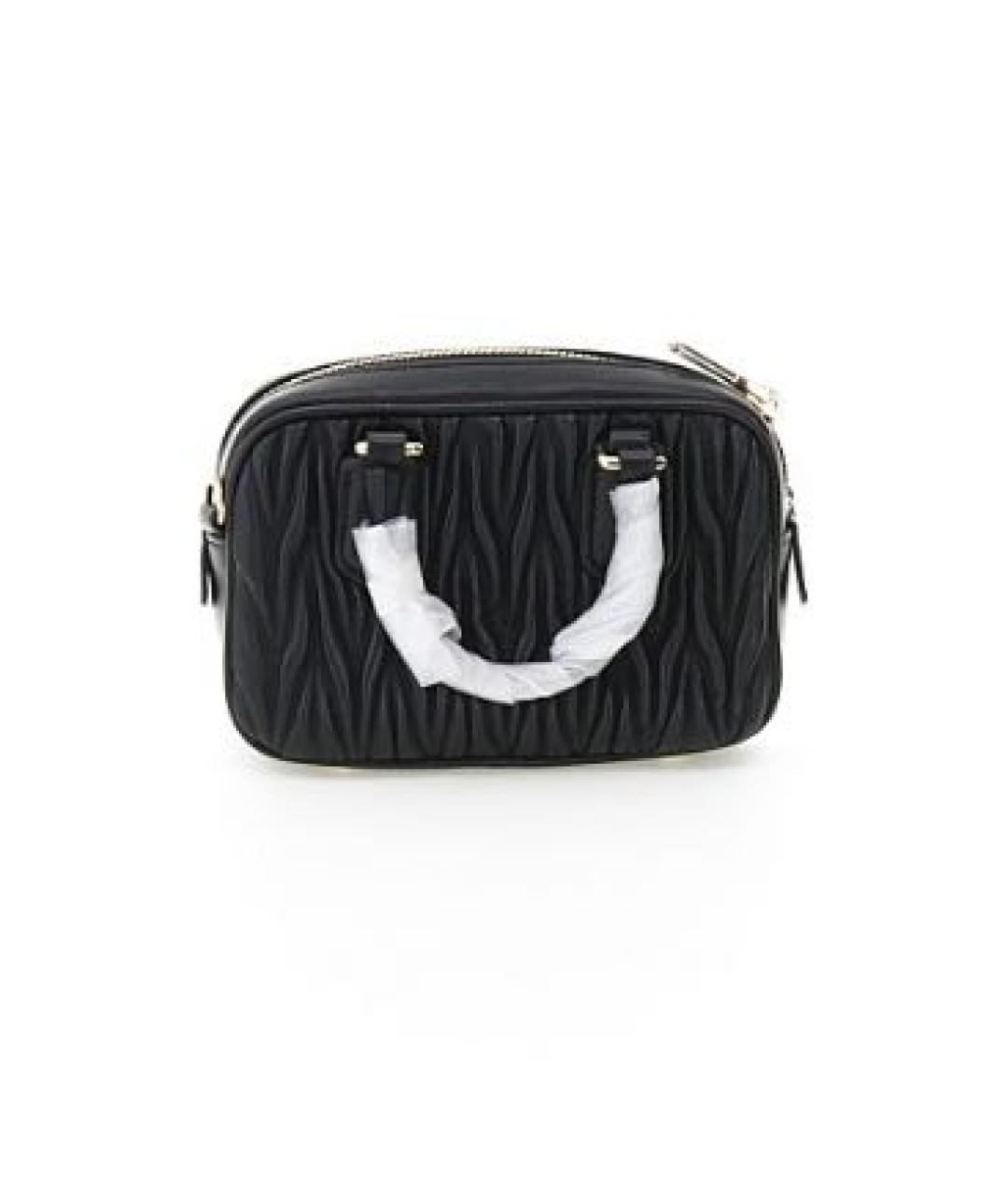 MIU MIU Черная кожаная сумка с короткими ручками, фото 2