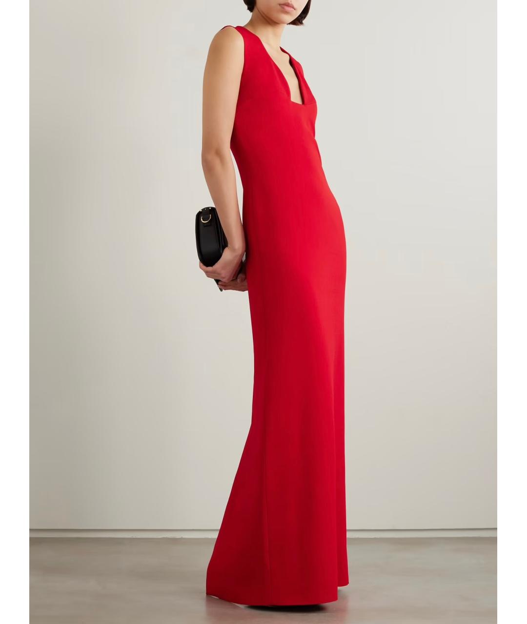 GIVENCHY Красное шелковое коктейльное платье, фото 2