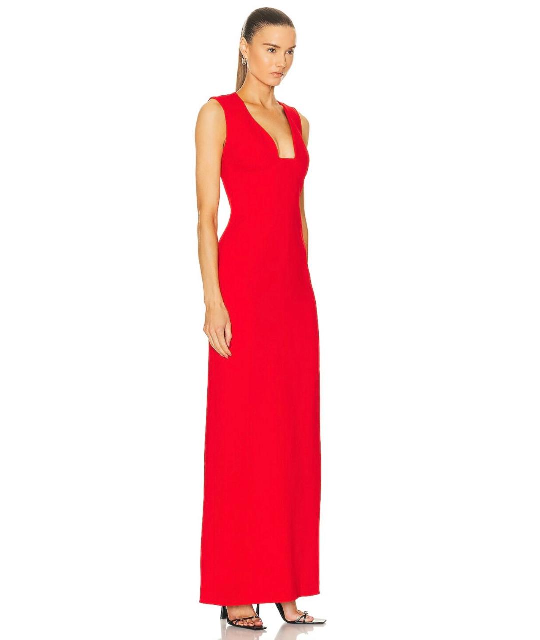 GIVENCHY Красное шелковое коктейльное платье, фото 5