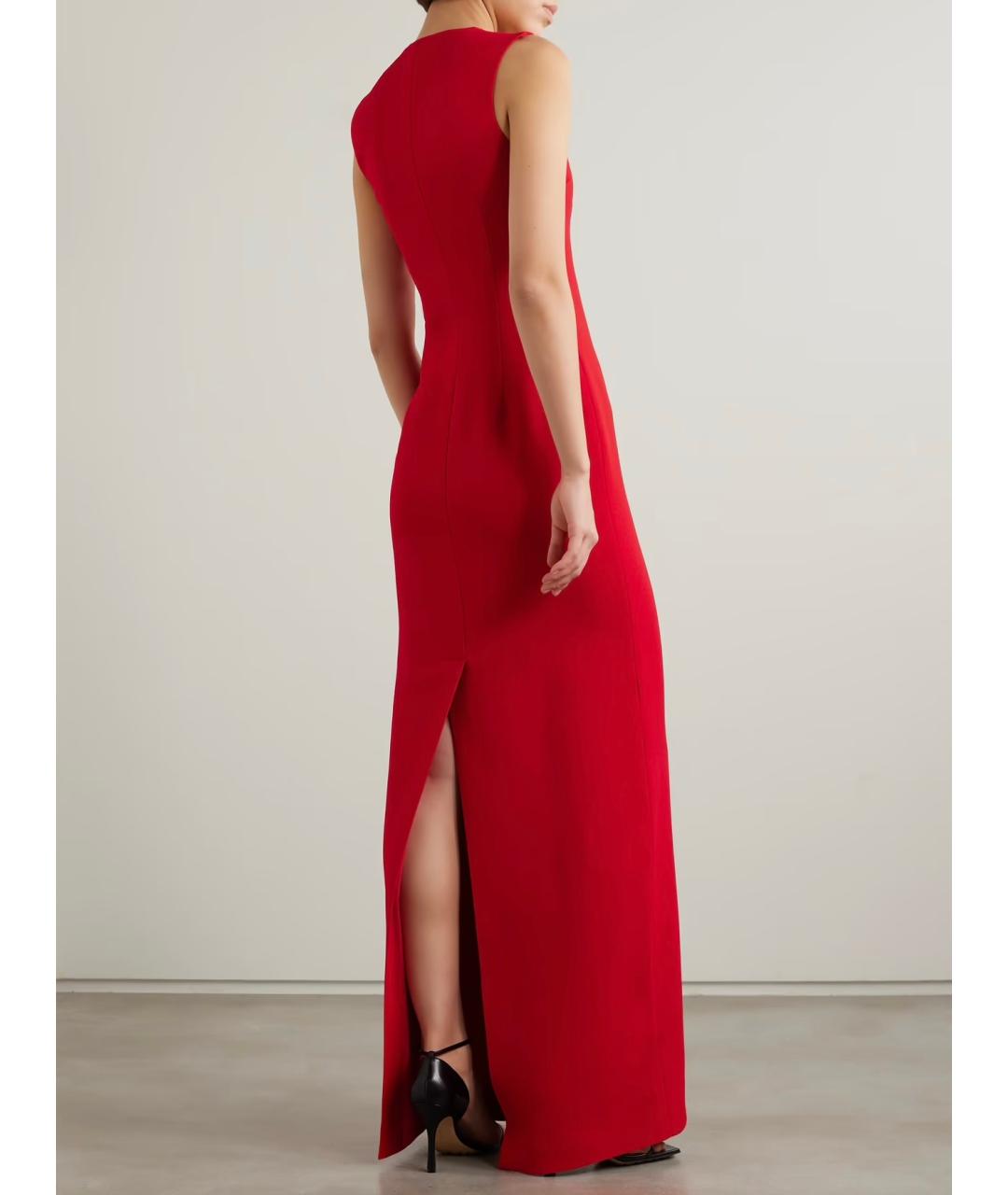 GIVENCHY Красное шелковое коктейльное платье, фото 3