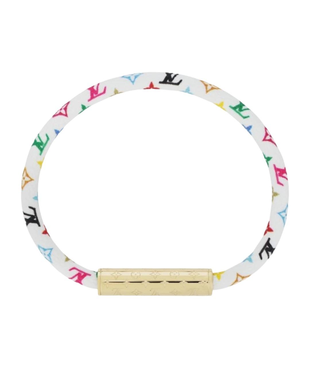 LOUIS VUITTON Белый кожаный браслет, фото 1