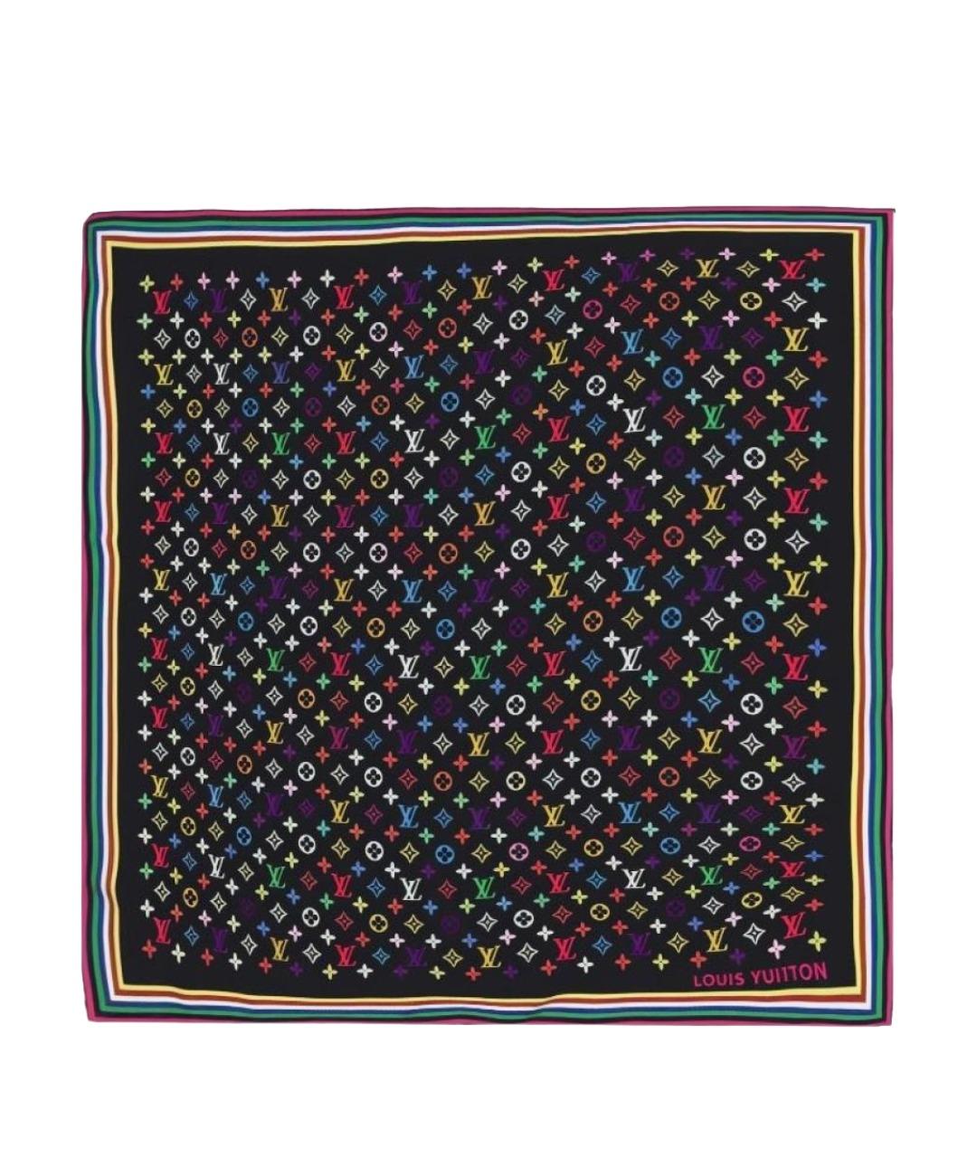 LOUIS VUITTON Черный платок, фото 1