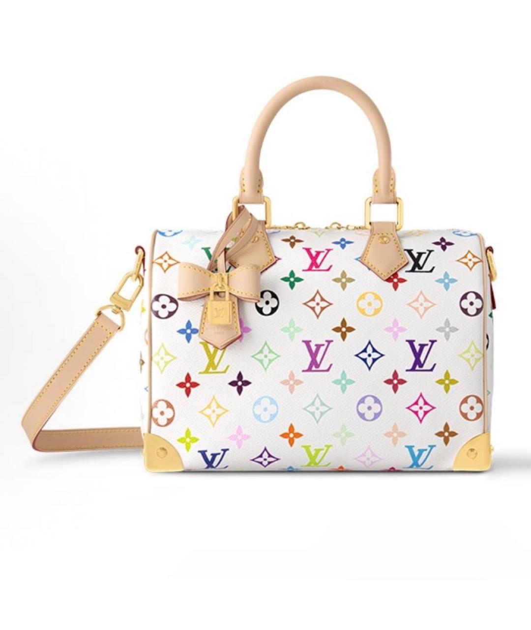 LOUIS VUITTON Белая сумка с короткими ручками, фото 4