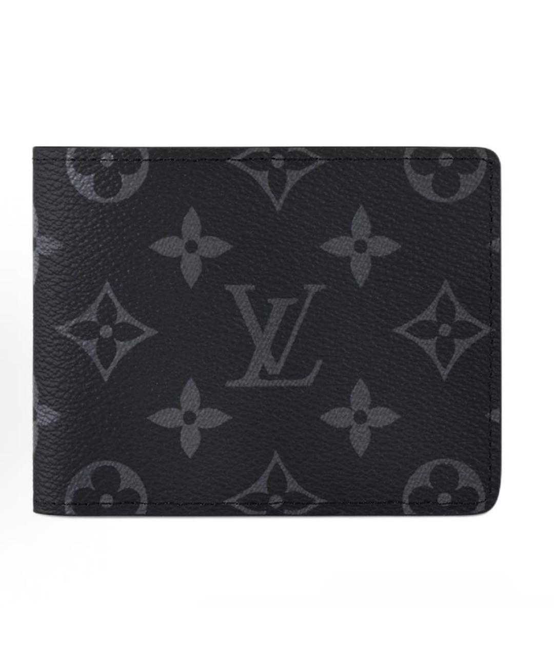 LOUIS VUITTON Антрацитовый кошелек, фото 4